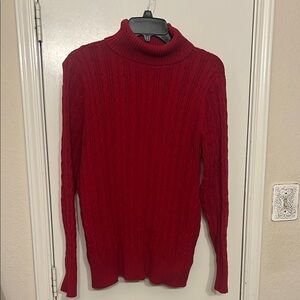 St. John's Bay Red Turtleneck Sweater